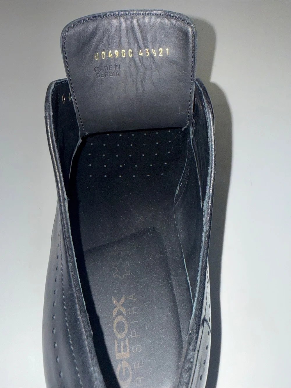 Geox Respira Amphibiox Cap Toe Waterproof Dress Shoes 43.5 Fits US 10.5-11